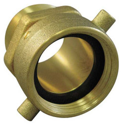 Moon American Fire Hose Adapter,Straight,NPTxNH 363-1521561