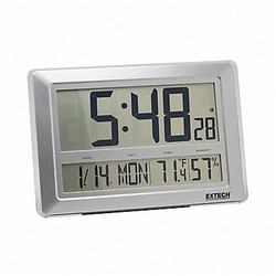 Extech Radio Control Clock,32 to 122 F CTH10A