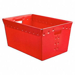 Diversi-Plast Nesting Ctr,Red,Solid,CorrugatedHDPE,PK3 39818