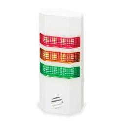 Federal Signal Tower Light,60 FPM,Green,Orange,Red SCB-024TC