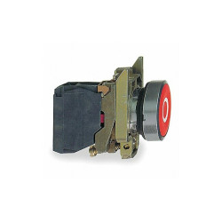 Schneider Electric FlushPushButtonOperator,NonIllum,Red,1NC XB4BA4322