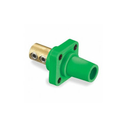 Hubbell Wiring Device-Kellems Recpt,Grn,Female,Double Set Screw,400 A HBLFRGN