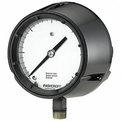 Ashcroft Pressure Gauge,0 to 100 psi,4-1/2In 451279AS04L100#