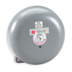 Federal Signal Bell,120VAC,0.08 AC,Gray 506-120-1