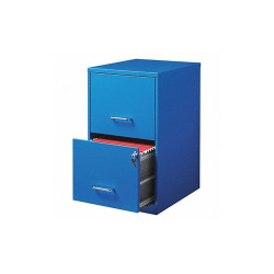 Space Solutions Vertical File Cabinet,Classic Blue 20880