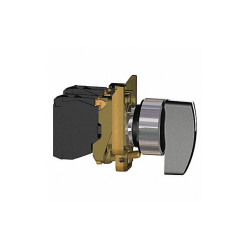 Schneider Electric SelectorSwitch,Non-Illum,2Pos,22mm,Black XB4BJ21