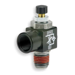 Aro CylPortFlowCtrlValve,3/8inNPT,MeterOut 119308-375