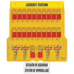 Master Lock Lockout Station,Filled,20 Padlocks 1484BP1106