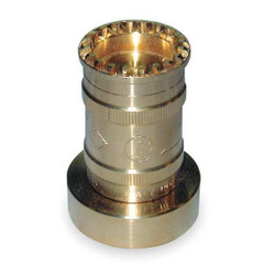 Moon American Fire Hose Nozzle,Twist,Brass BRN151NST