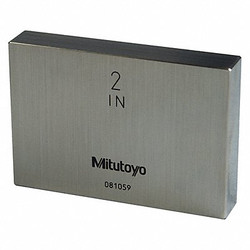 Mitutoyo Gage Block,2" L,3/8" H,Steel,ASME AS-1 611202-541