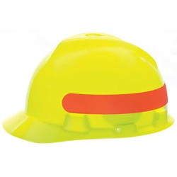 Msa Safety Hard Hat,Type 1, Class E,Hi-Vis Yellow  10102233