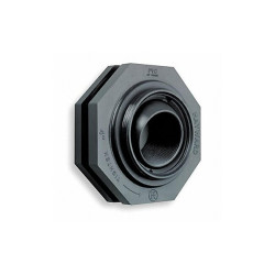 Hayward Bulkhead Tank Fitting,EPDM,6"L,PVC SF10200T