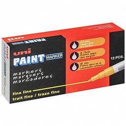 Uni-Paint Paint Markers,Green,Fine,PK12 63704