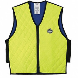 Chill-Its by Ergodyne Cooling Vest,Hi-Visibility Lime,4 hr.,M 6665
