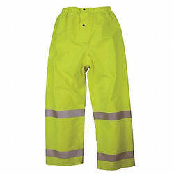 Nasco Rain Pants,Class E,Yellow/Green,M 101PFYM