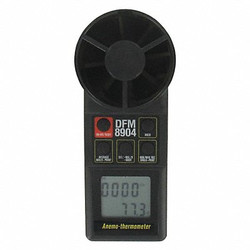 Dwyer Instruments Anemometer, 80 to 5,900fpm, 14 to 122F 8904