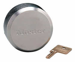 Master Lock Keyed Padlock,1 23/32 in,Round,Silver  6271NW700A