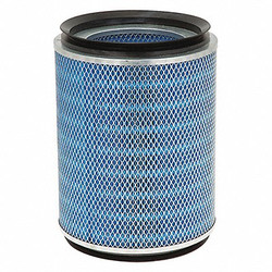 Tennant Cylinder Dust Filter,13 1/4in L,Blk/Blue 1045900