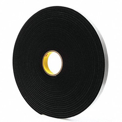 3m Foam Tape,1 in x 18 yd,Black,PK9 4504