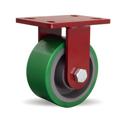 Hamilton Plate Caster,Rigid,Polyurethane,7 1/2"H R-FM-63DB