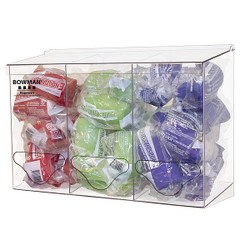 Bowman Dispensers Bulk Dispenser,Clear,17 1/2" W BP-023