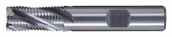 Cleveland Sq. End Mill,Single End,Carb,1/4"  C60149
