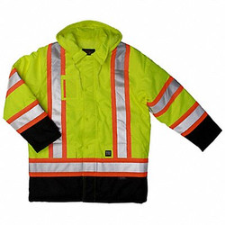 Tough Duck High Visibility Jacket,S,Yellow/Green S17611