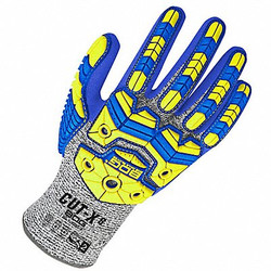Bdg Coated Gloves,A3,Knit,L,9.75" L 99-1-9792-9