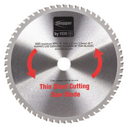 Fein Circular Saw Blade,9 in Blade,60 Teeth MCBL09-TS