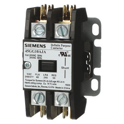 Siemens DefPurposeMagContactor,24VAC,1P,40A 45GG10AJA