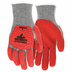 Mcr Safety Coated Gloves,XL,knit Cuff,PK12 UT1954XL