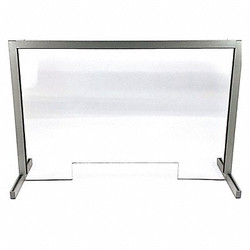 Glas-Col Acrylic shield barrier with pass thru 108C DPS48