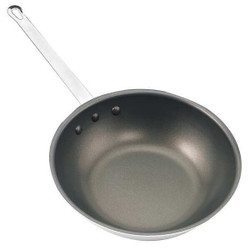 Crestware Wok Pan,12.5 in Dia,Aluminum WOK13