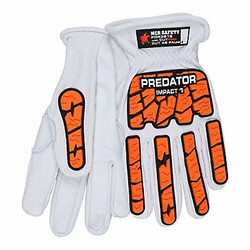 Predator Cut/Impact Resistant Glove,A9,2XL,Whi,PR PD43612XXL