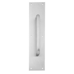 Ives Door Pull Plate,6In W x 16In L 8302-8 US32D 6X16