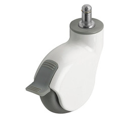 Medcaster Stem Caster,Swivel,3" Wheel Dia. PGE30223WH-MNT33(GG)B