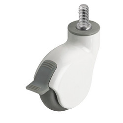 Medcaster Stem Caster,Swivel,3" Wheel Dia. PGE30637WH-MNT33(GG)B