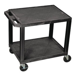 Manufacturer Varies Utility Cart,300 lb. Cap.,Resin,2 Shlvs WT26E