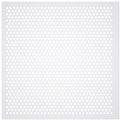 American Louver Perforated Diffuser,Square,Plastic,PK5 STR-PERF-2212-5PK