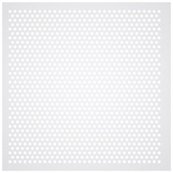 American Louver Perforated Diffuser,Square,Plastic,PK5 STR-PERF-2212-5PK