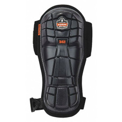 Ergodyne Knee Pad,UNIV,Clip,Hook/Loop,Black,PR 342