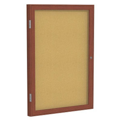 Ghent Enclosed Bulletin Board,Cork,36x24 In.  PW13624K