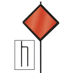 Manufacturer Varies Reflective Driveway Marker,Red,48"H,PK12 DMD80048R