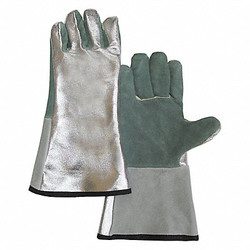 Chicago Protective Apparel Aluminized Gloves,Not Rated,14",PR 901-ALUM
