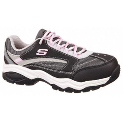 Skechers Athletic Shoe,M,6 1/2,Gray,PR  76601 BKGY SIZE 6.5