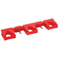 Vikan Tool Wall Bracket,16 1/2 in L,Red 10114