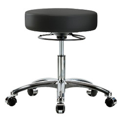 Blue Ridge Ergonomics Backless Pneumatic Stool,13" W BR-VDHSO-CR-CC-8540