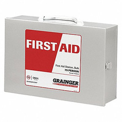 Sim Supply FirstAidKit w/House,563pcs,16x5 1/8",WHT  59330