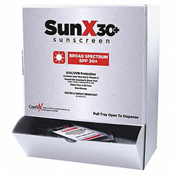 Sim Supply Sunscreen,Cream,Box, Wrap Packets,PK100  18-370