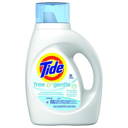 Tide Laundry Detergent,Tide,Clr,Jug,46oz,PK6 41823